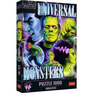 Puzzle 1000 elementów potwory klasyczne horrory