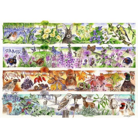 Puzzle 1000 elementów premium cztery pory roku
