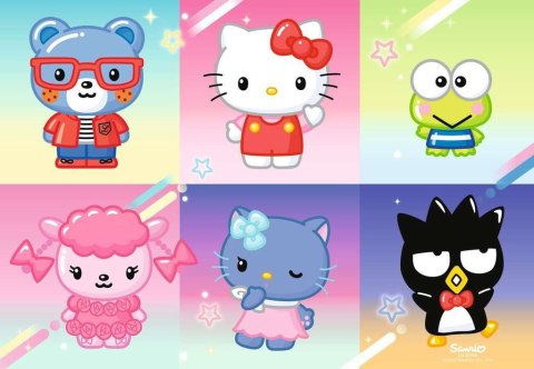 Puzzle 2x24 elementy hello kitty