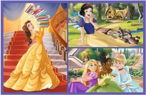 Puzzle 2x70 elementów księżniczki disneya bajkowe dni