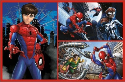 Puzzle 2x70 elementów spiderman pajęcze historie