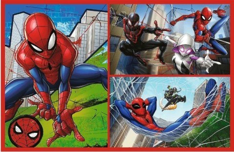 Puzzle 2x70 elementów spiderman pajęcze historie