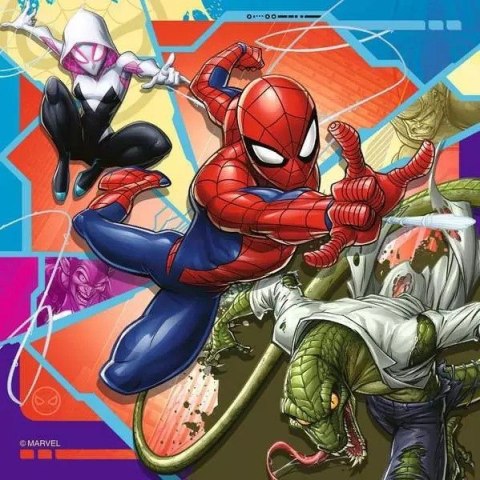Puzzle 3x49 elementów spiderman