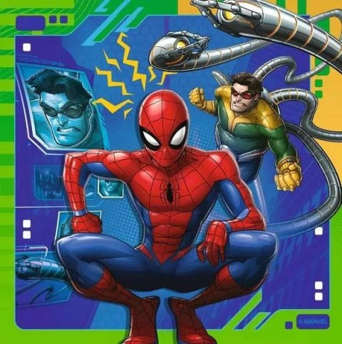 Puzzle 3x49 elementów spiderman