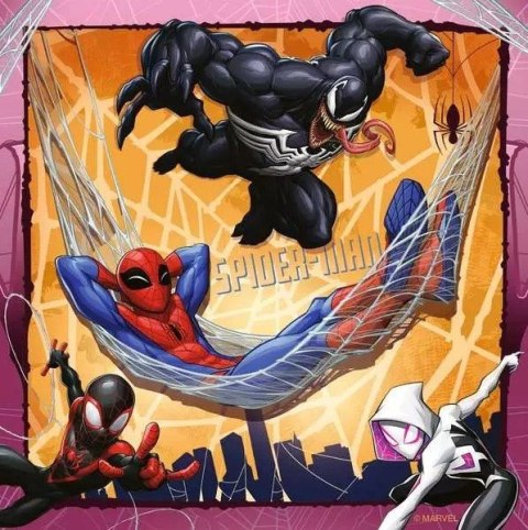 Puzzle 3x49 elementów spiderman