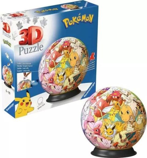 Puzzle 3d kula pokemon postacie pokemony