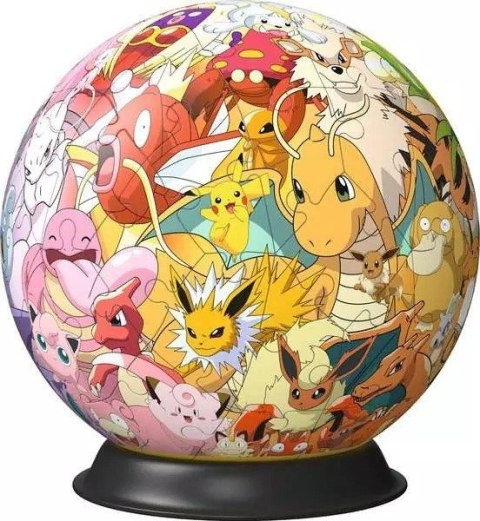 Puzzle 3d kula pokemon postacie pokemony