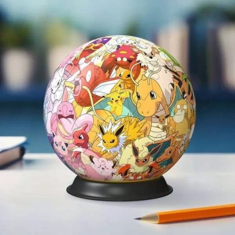 Puzzle 3d kula pokemon postacie pokemony