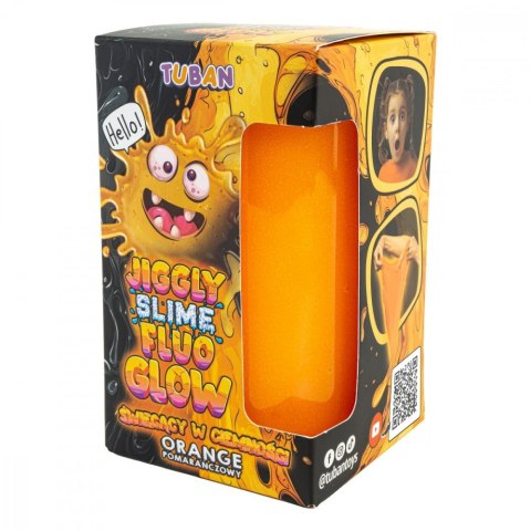 Slime jiggly fluo glow pomarańczowy 430g