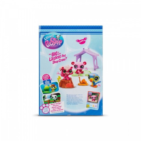 Zestaw 3 figurek littlest pet shop camping