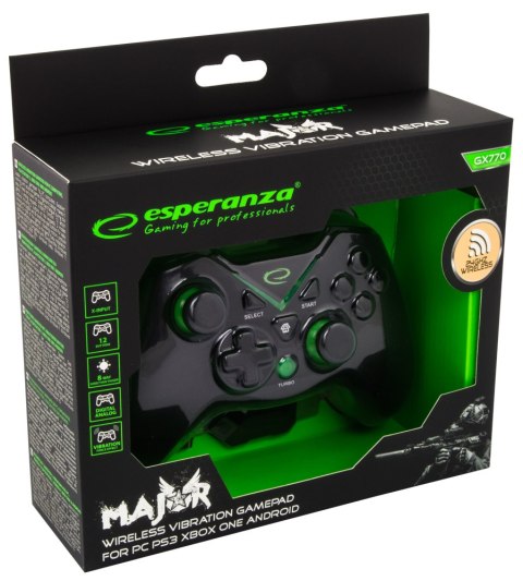 EGG112K Esperanza gamepad bezprzewodowy pc/ps3/xbox one series x/s usb major