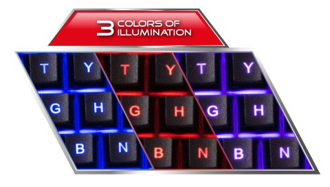EGK3000 Esperanza zestaw przewod. multimed. gaming led usb shelter