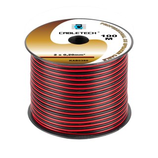 Kabel głośnikowy 0,2mm czarno-czerwony