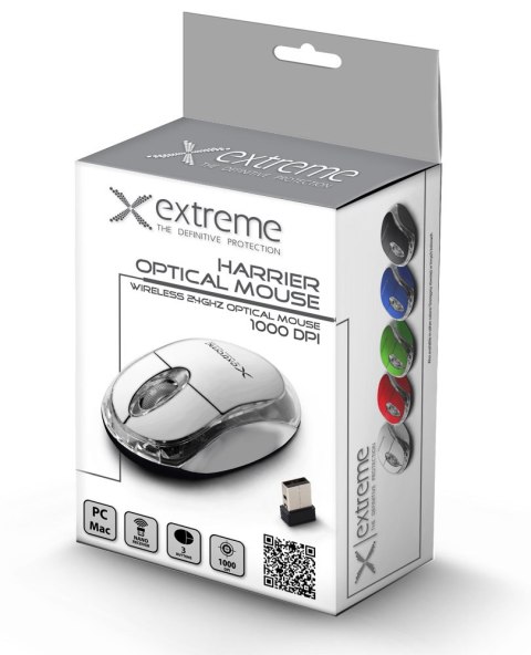 XM105W Extreme mysz bezprz. 2.4ghz 3d opt. usb harrier biała