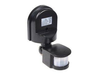 Ścienny czujnik ruchu i zmierzchu Maclean, 180°, max. 1200W, czarny, MCE25 B