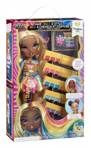 Lalka rainbow high hair chalk style meline