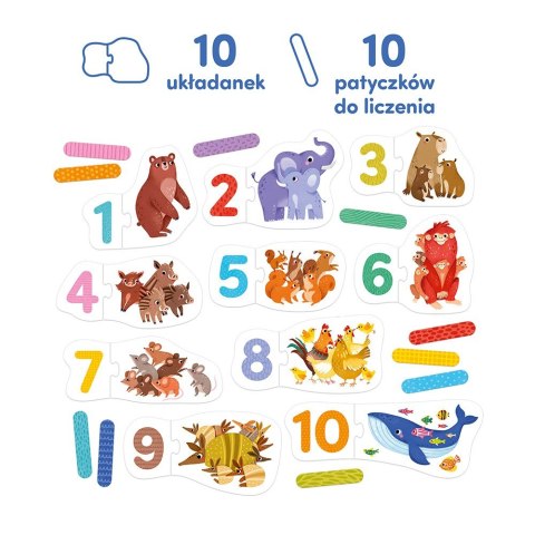 Puzzle do pary - cyferki