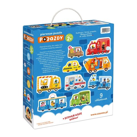 Układanka pierwsze puzzle - pojazdy