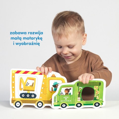 Układanka pierwsze puzzle - pojazdy