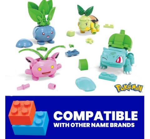 Klocki pokemon drużyna trawiastego