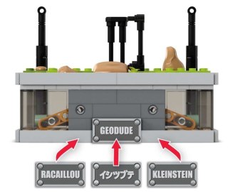 Klocki pokemon mini motion geodude