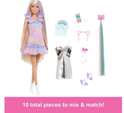 Lalka barbie zabawa włosami