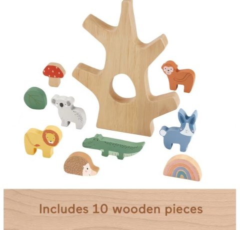 Wooden drewniane drzewko zestaw klocków