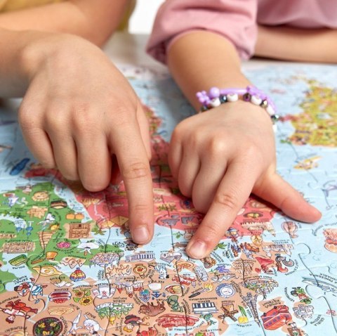 Puzzle odkrywcy - mapa świata 300 elementów