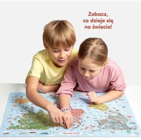 Puzzle odkrywcy - mapa świata 300 elementów