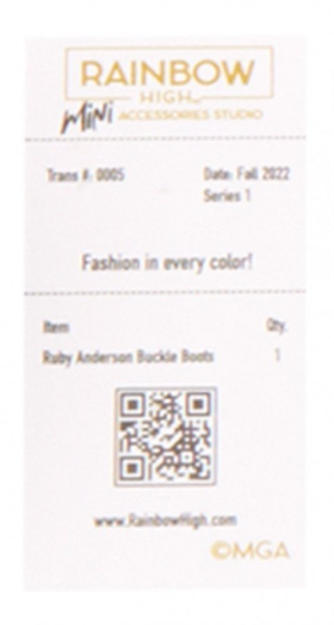 Akcesoria rainbow high buty asortyment 1 sztuka