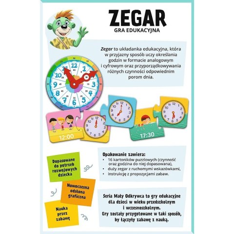 Gra zegar mały odkrywca