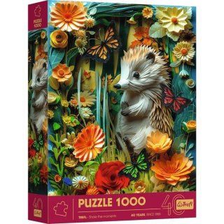 Puzzle 1000 elementów 40-lecie paper art jeż