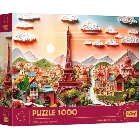 Puzzle 1000 elementów 40-lecie paper art paryż