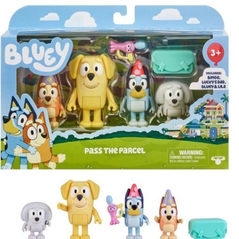 Zestaw figurek bluey przesyłka 4-pak