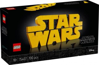 Klocki star wars 75407 logo star wars zbudowane z klocków