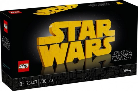 Klocki star wars 75407 logo star wars zbudowane z klocków