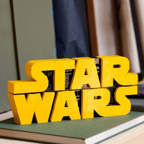 Klocki star wars 75407 logo star wars zbudowane z klocków