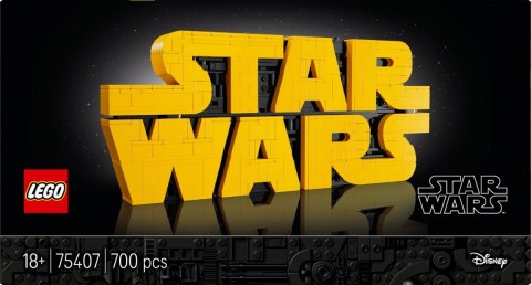 Klocki star wars 75407 logo star wars zbudowane z klocków
