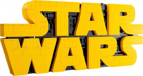 Klocki star wars 75407 logo star wars zbudowane z klocków