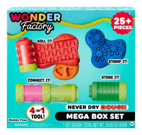 Masa plastyczna wonder factory never dry dough mega box set