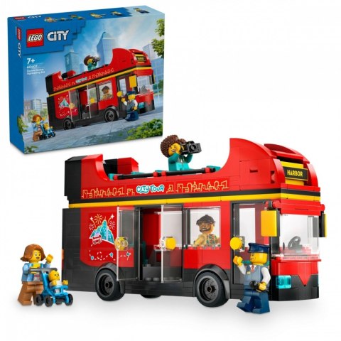 Klocki city 60407 czerwony, piętrowy autokar