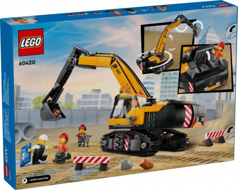 Klocki city 60420 Żółta koparka