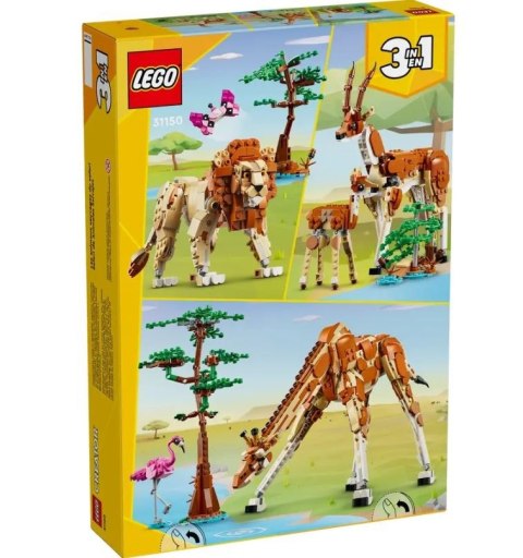 Klocki creator 31150 dzikie zwierzęta z safari