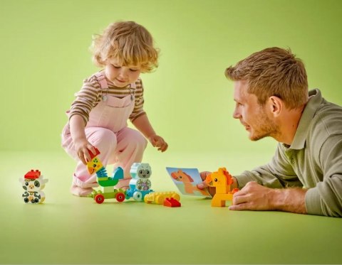 Klocki duplo 10412 pociąg ze zwierzątkami