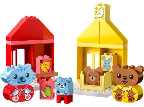 Klocki duplo 10414 codzienne czynności: jedzenie i pora snu