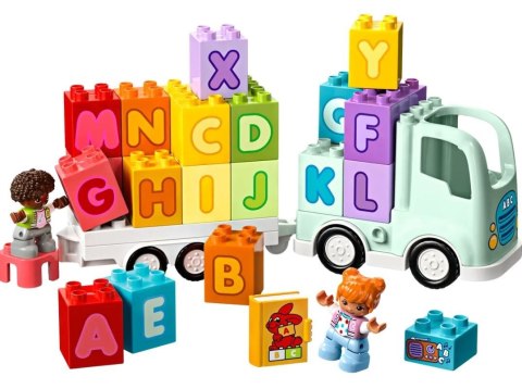 Klocki duplo 10421 ciężarowka z alfabetem