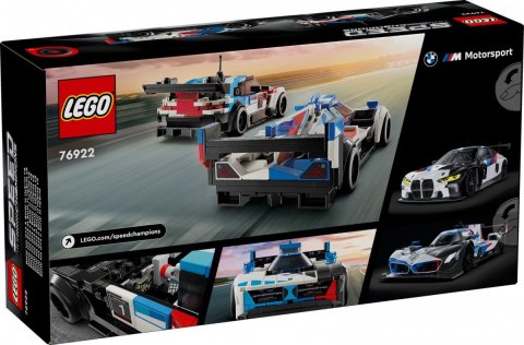 Klocki speed champions 76922 samochody wyścigowe bmw m4 gt3 & bmw m hybrid v8