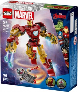 Klocki super heroes 76307 mech iron mana kontra ultron