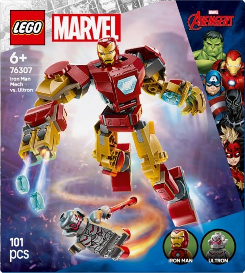 Klocki super heroes 76307 mech iron mana kontra ultron