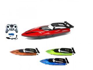Motorówka 2,4 g, r/c ładowarka usb, świecąca